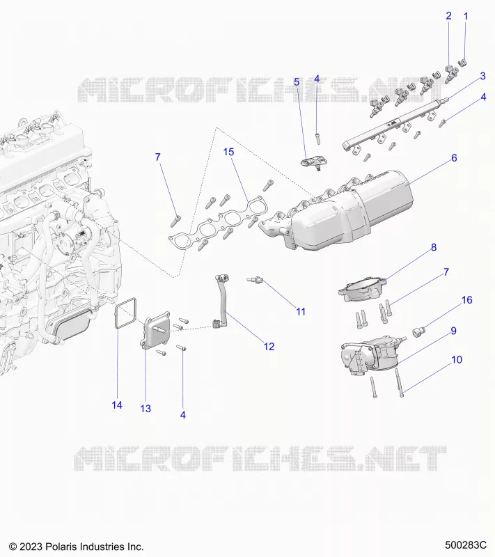 AUFNAHME MANIFOLD AND FUEL RAIL