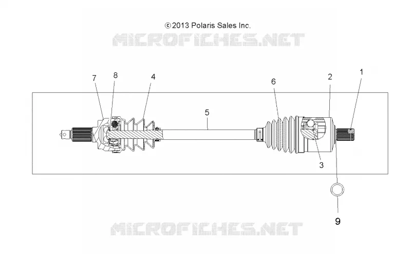 ANTRIEB, DRIVE SHAFT, FRONT (TO 2/15/16)