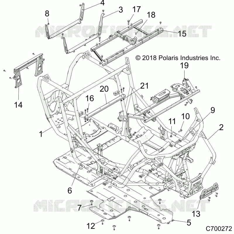 CHASSIS, MAIN FRAME AND SKID PLATES