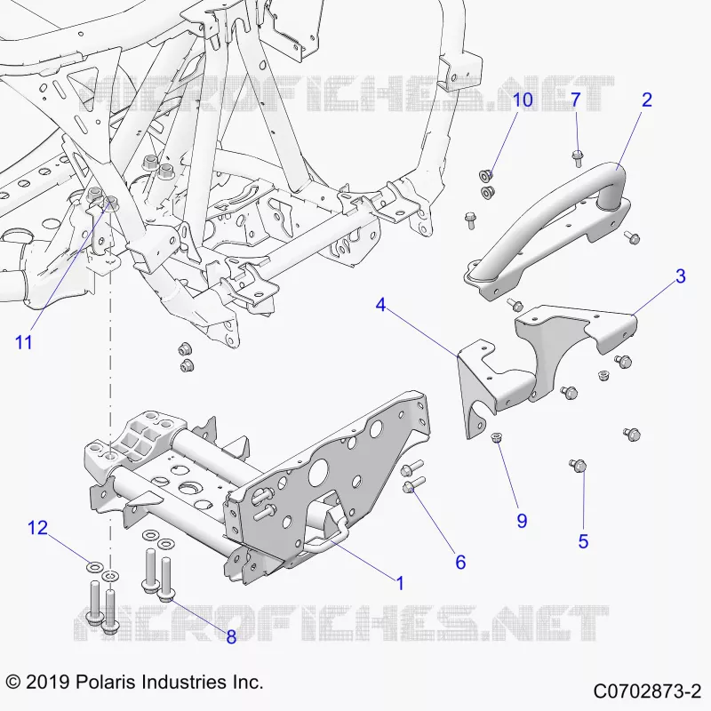 CHASSIS, MOUNTING, FRONT GEARCASE