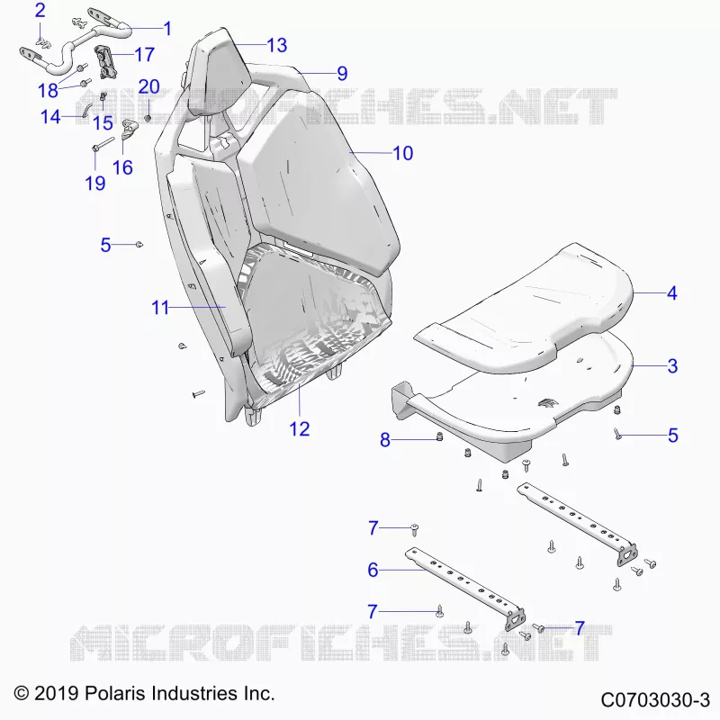 SITZ ASM., REAR, STANDARD
