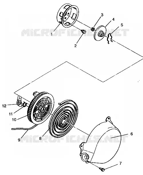 RÜCKZUG ANLASSER ASSEMBLY RXL TOURING E940869 (49274327430041)