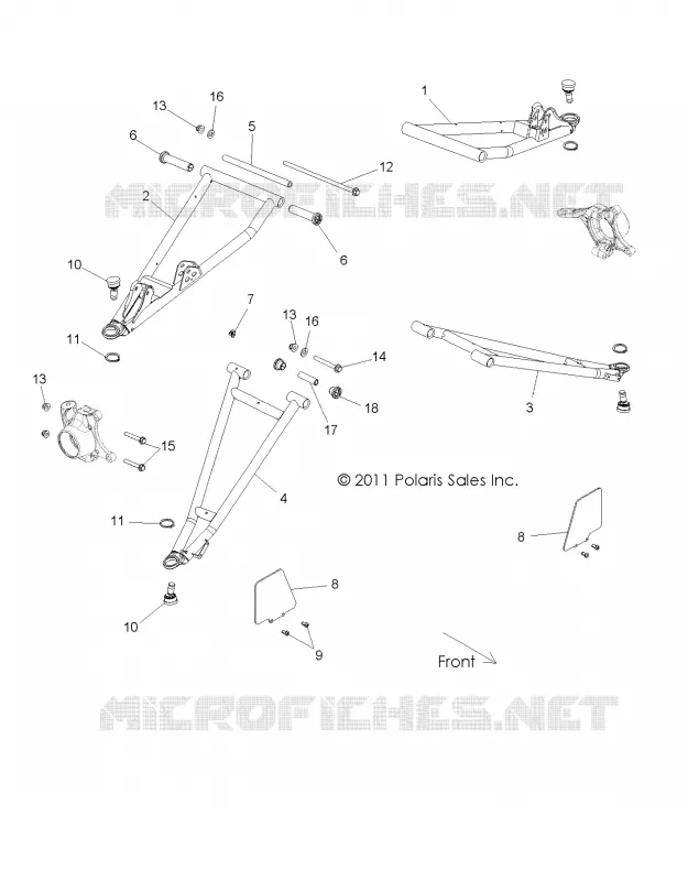 FRONT SUSPENSION CONTROL ARMS
