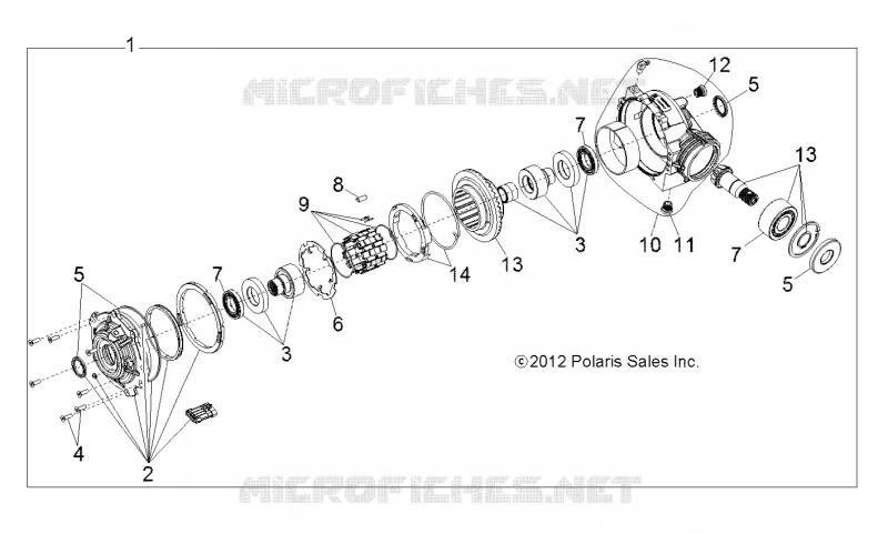 ANTRIEB, FRONT GEARCASE INTERNALS