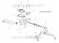 VORDERBREMSE BREMSE LEVER AND MASTER CYLINDER