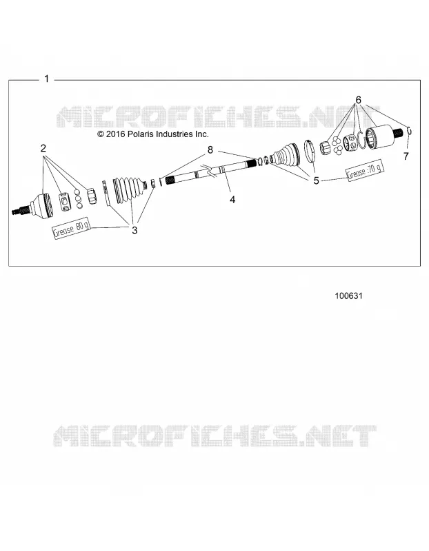 DRIVE TRAIN, HINTEN DRIVE SHAFT