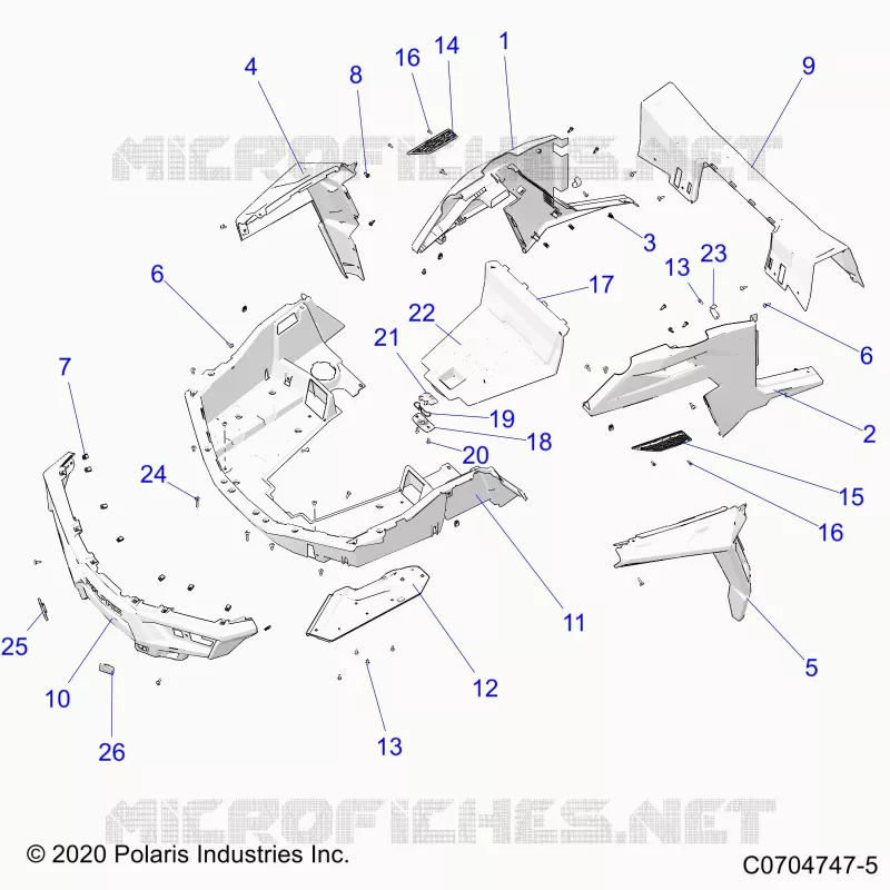KAROSSERIE HINTEN RACK AND FENDERS