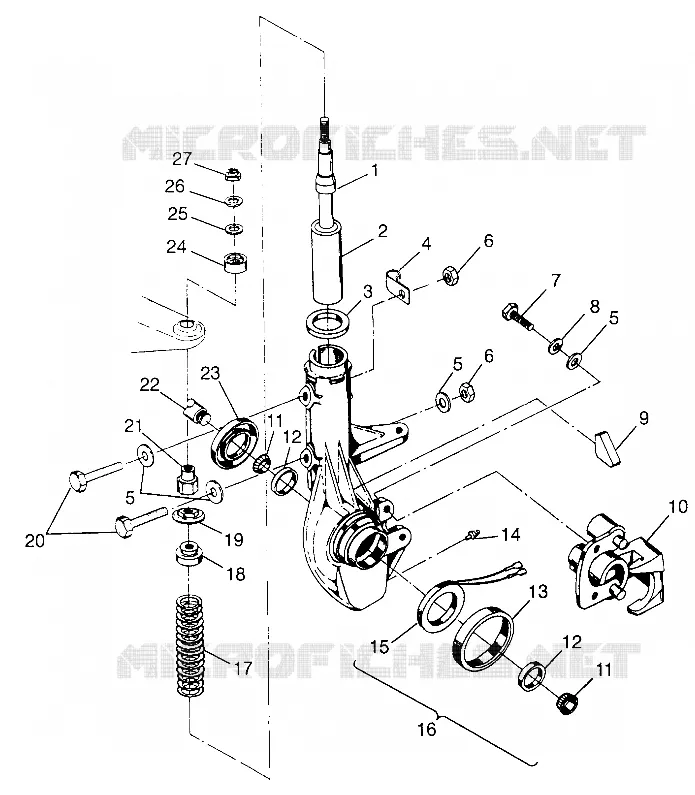 FRONT STREBE  SPORTSMAN 500 W97CH50A (4939993999B006)