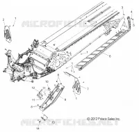 CHASSIS, CLUTCH GUARD AND FUßSTÜTZES (600/155 INCH)