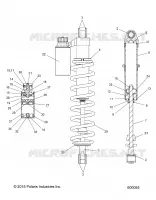 SUSPENSION, SCHOCK, REAR TRACK, W/RES. (SNOW CHECK INTL.)