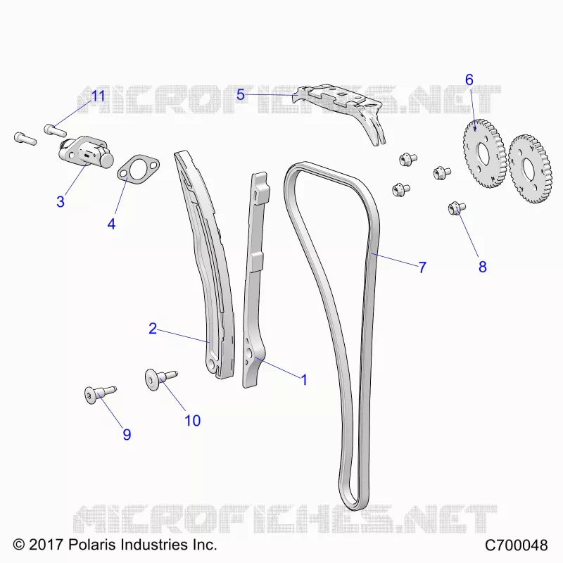 CAM CHAIN AND TENSIONER