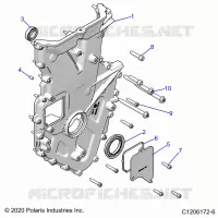 MOTOR, FRONT COVER