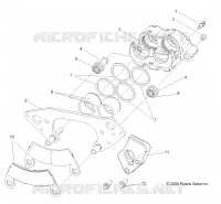 VORDERBREMSE CALIPER (BUILT 11/5/13 AND AFTER)