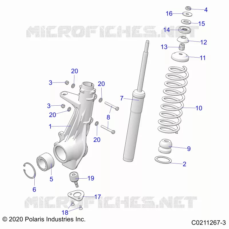 SUSPENSION, FRONT STRUT