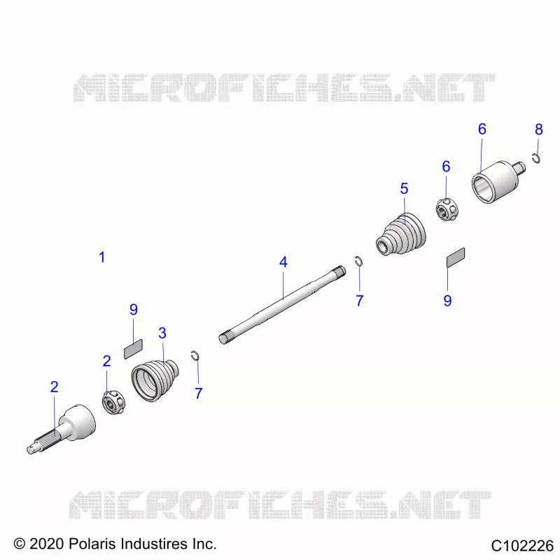 ANTRIEB, REAR DRIVE SHAFT