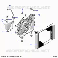 ENGINE, KÃŒHLSYSTEM, RADIATOR, FAN & OVERFLOW BOTTLE