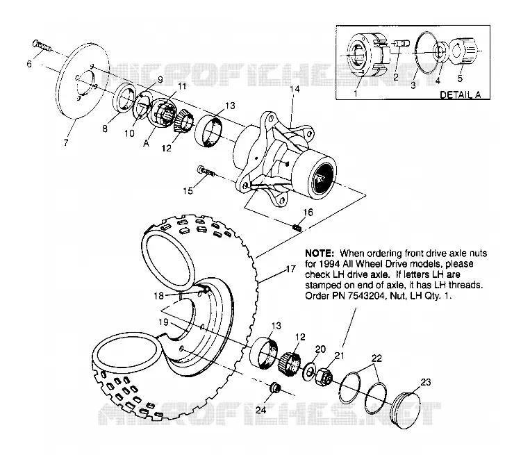 VORDERRAD ASSEMBLY  4X4 400L W948140 (4926772677B005)