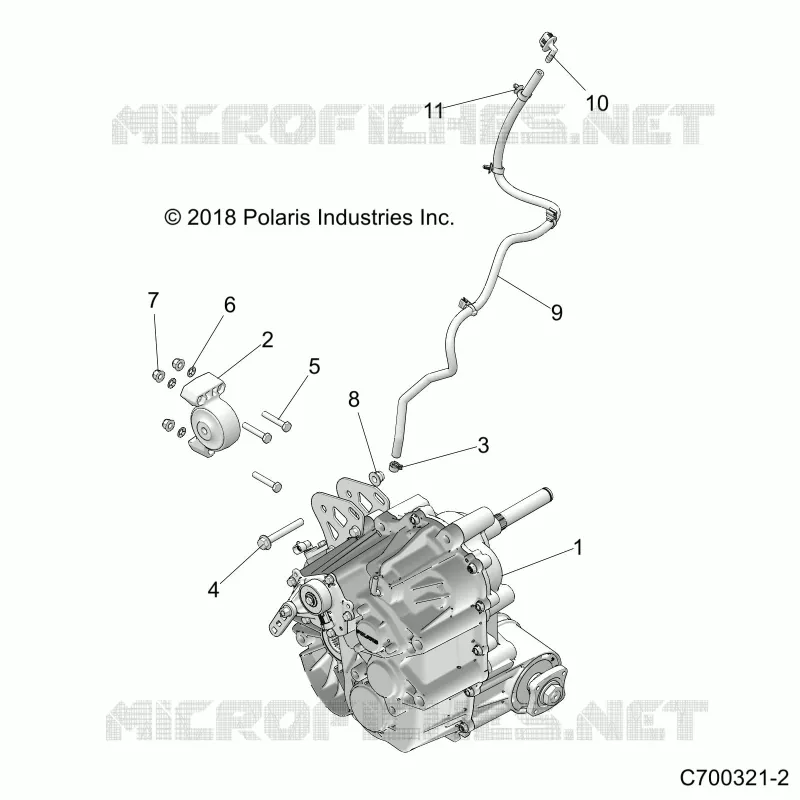 DRIVE TRAIN, MAIN GEARCASE MOUNTING