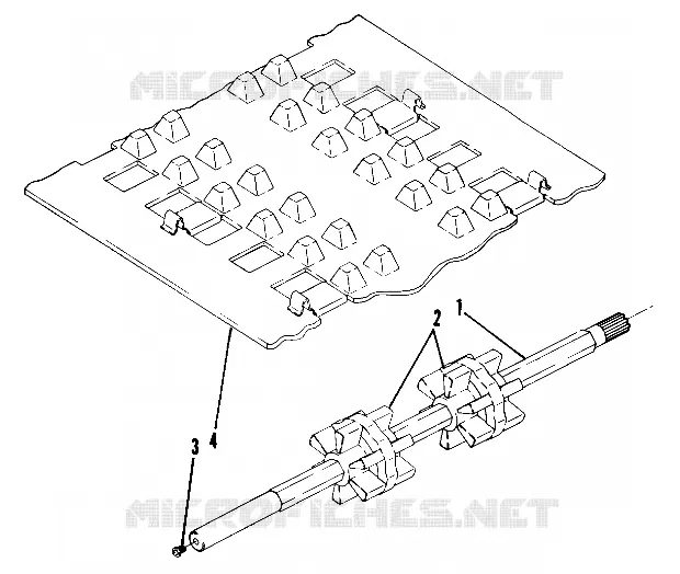 TRACK AND ANTRIEBSWELLE SHAFT ASSEMBLY NO. 1590210 (INCL. 1-3) (4909520952010A)