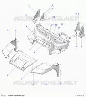 HAUBE, LINER, FRONT FENDERS, A PILLARS