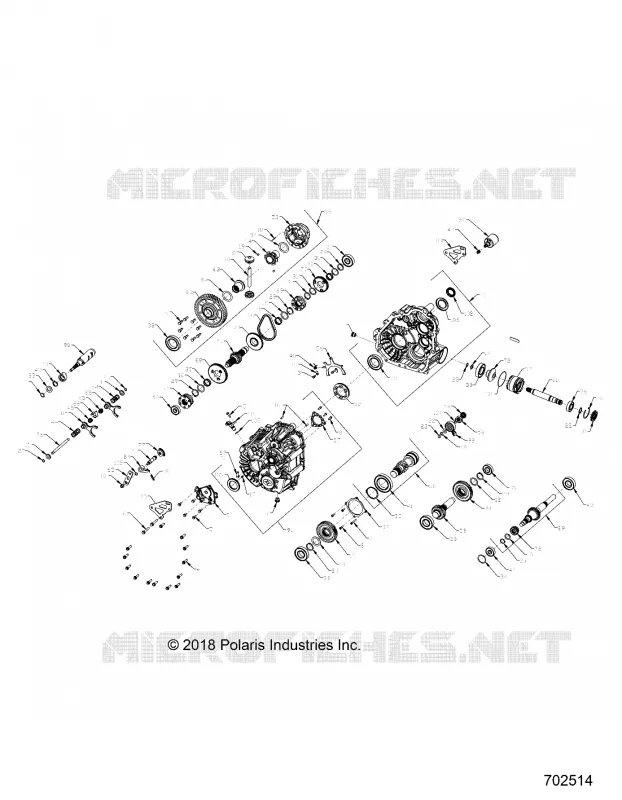 DRIVE TRAIN, MAIN GEARCASE INTERNALS (FROM 7/1/2018)