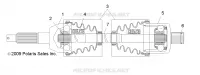 DRIVE TRAIN, HINTEN DRIVE SHAFT