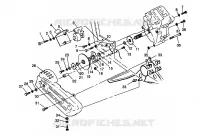 GETRIEBEGEHÄUSE/BREMSE AND KETTEN ??COVER MOUNTING 4X4 300 W958130 (4930183018C004)