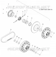 ANTRIEB, SECONDARY KUPPLUNG AND DRIVE BELT