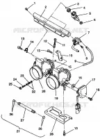 DROSSELKLAPPENGEHÄUSE ASSEMBLY 500 EFI 0942774 and  EFI SKS 0942574 (49274127410037)