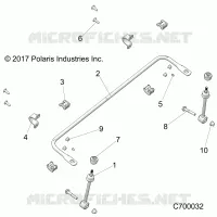 SUSPENSION, FRONT STABILISATORSTANGE- R21RRS99C9/CK/CP/F9/FP/PCW (C700032)