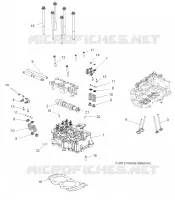 ENGINE, ZYLINDERKOPF, CAM AND VALVES
