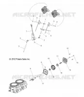 ENGINE, AUSPUFFKLAPPES AND SOLENOID