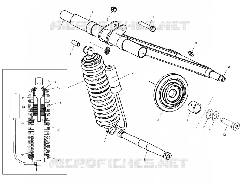 HINTER Drehmomentarm (M-10)