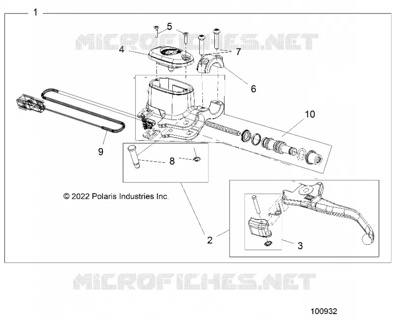 VORDERBREMSE BRAKE LEVER AND MASTER CYLINDER