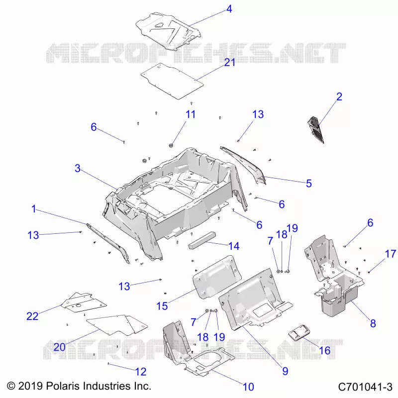KAROSSERIE HINTEN RACK AND FENDERS