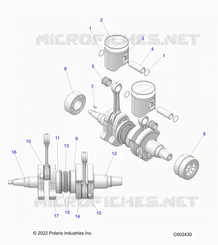 ENGINE, PISTON AND KURBELWELLE
