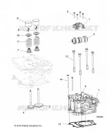 ENGINE, ZYLINDERKOPF, CAM AND VALVES