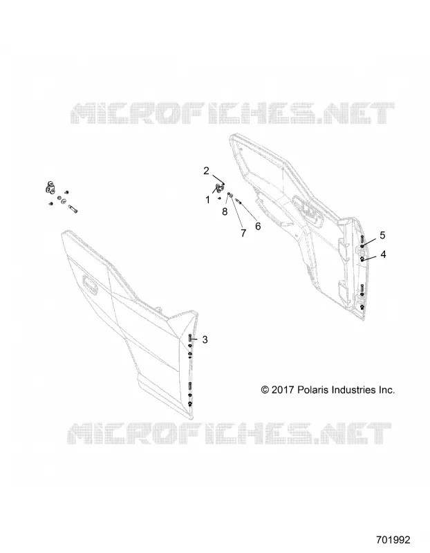 DOORS MOUNTING, FRONT