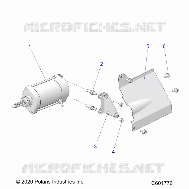 ANLASSER MOTOR/SHIELD