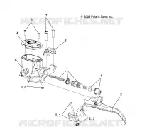 VORDERBREMSE BRAKE LEVER AND MASTER CYLINDER