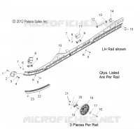 SUSPENSION, Schienen-Montage (155 Inch)