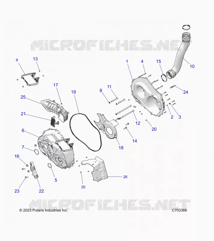 ANTRIEB, CLUTCH COVER AND DUCTING