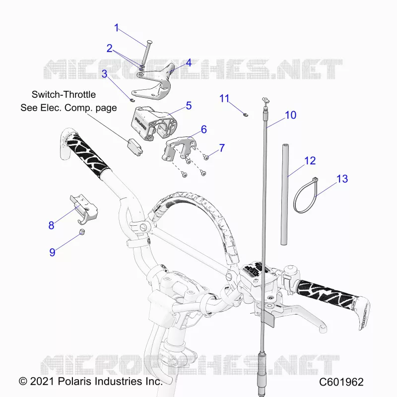 MOTOR, THROTTLE CONTROL ASM.