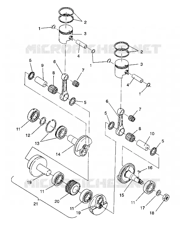 KOLBEN   KURBELWELLE WIDETRAK / 0932064 (4922982298033A)