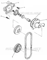 WASSERPUMPE XLT TOURING  0963357 and EUROPEAN XLT TOURING  E963357 (4931923192C009)
