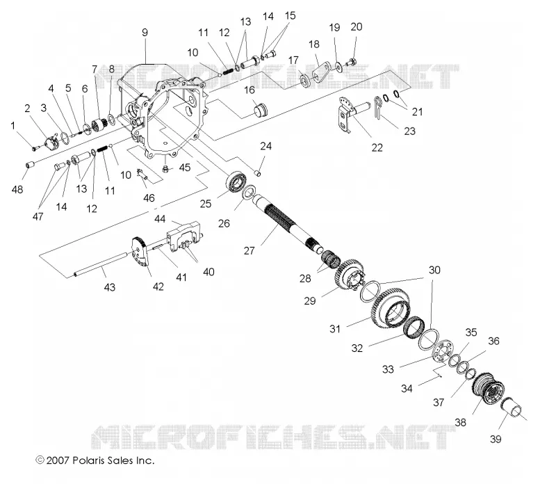 MAIN GETRIEBEGEHÄUSE EINBAUTEN COMPONENTS 2