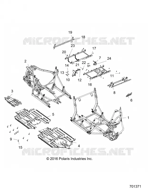 CHASSIS, MAIN FRAME AND SKID PLATES