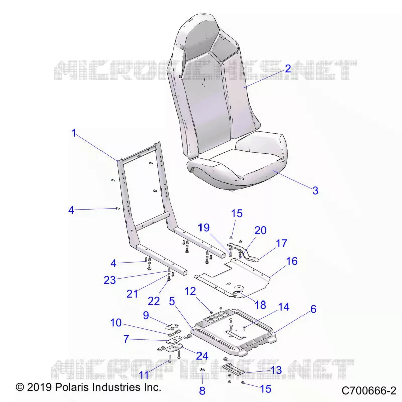 SITZ ASM. AND SLIDER