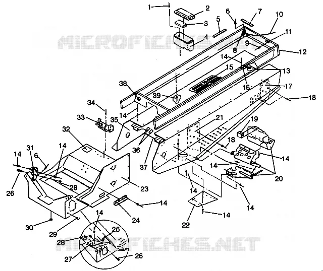 TUNNEL ASSEMBLY WIDETRAK GT 0942061 (49261126110001)