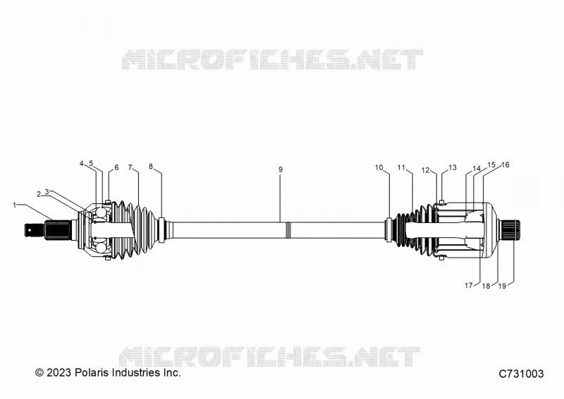 ANTRIEB, FRONT HALFSHAFT